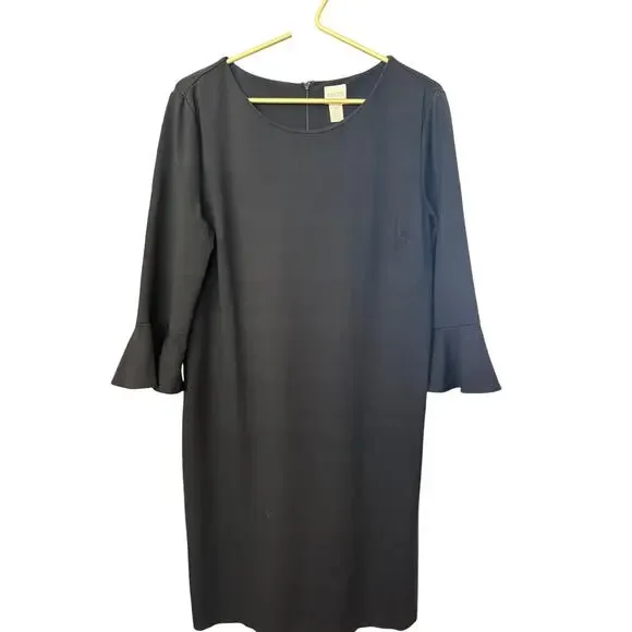 CHICO'S Black Stretch Sheath Dress M 🖤 - Picture 2 of 7